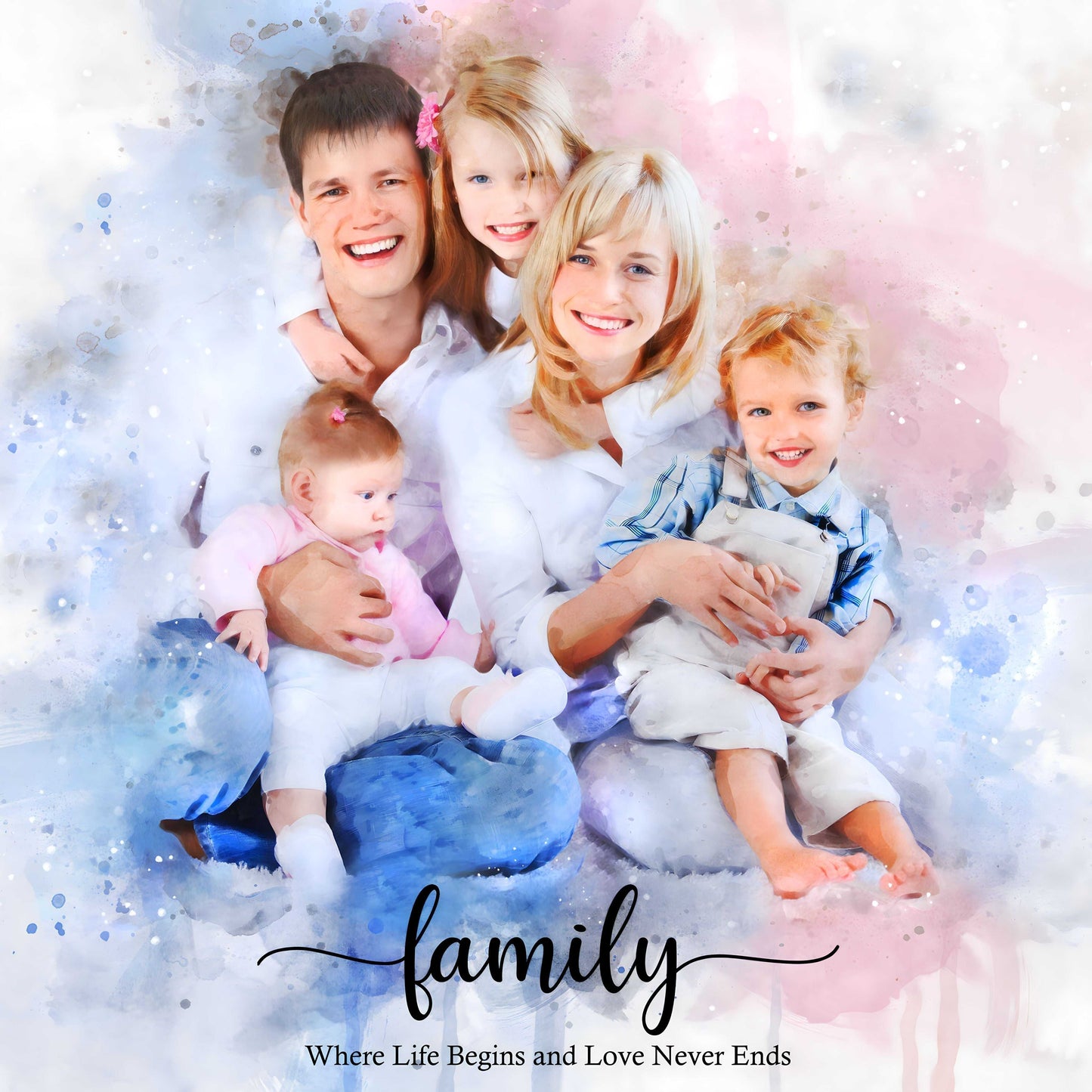 Fathers Day Presents | Custom Portraits on Canvas - FromPicToArt