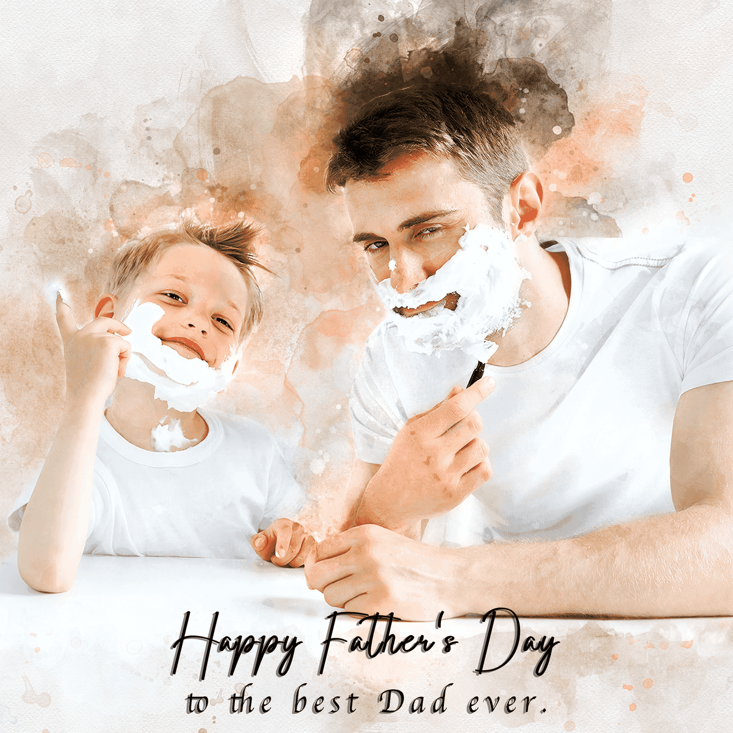 First Fathers Day Gift | Father's Day Gift Ideas | Gift for Father | Custom Paintings on Canvas - FromPicToArt