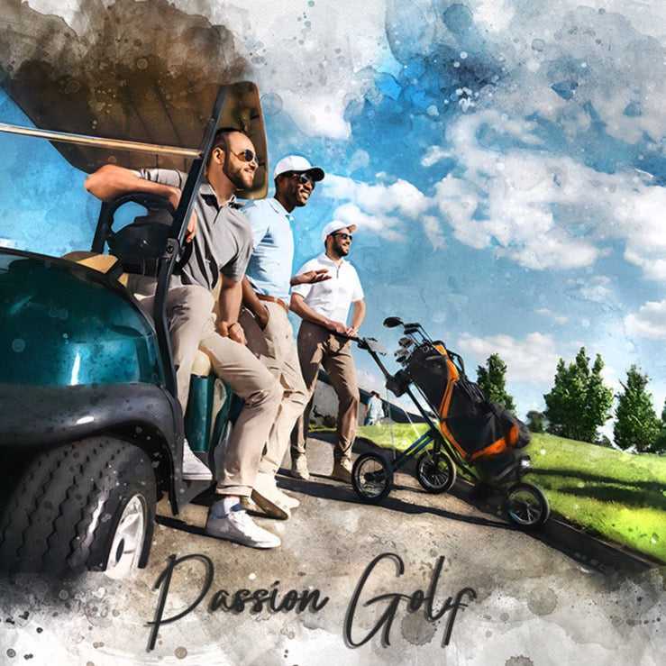 Gift for Golf Enthusiasts |Unique Retirement Gift for Golfers - FromPicToArt