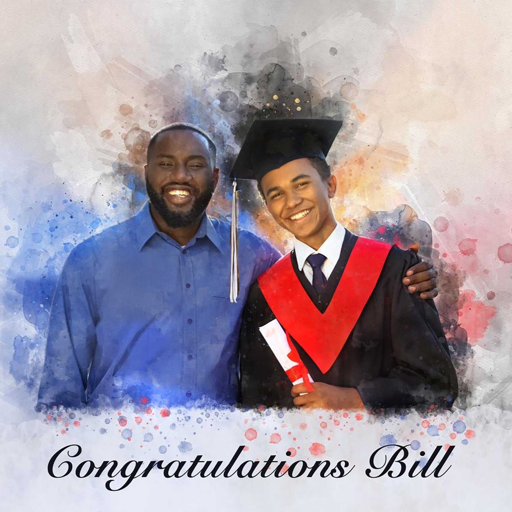 Highschool Graduation Gifts | College Graduation Gifts | Portrait From Photo | University Graduation Gifts - FromPicToArt