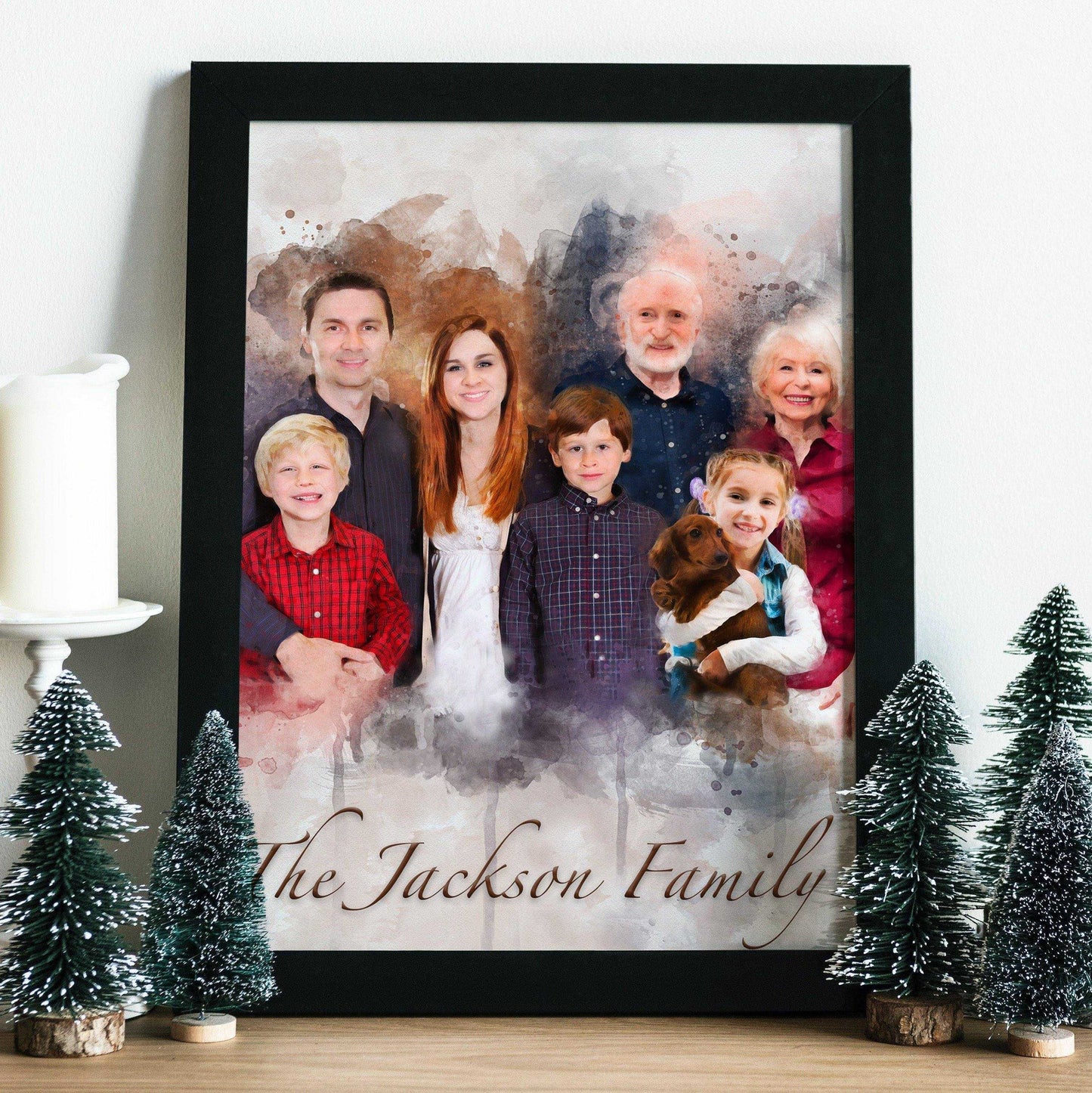 Insert Person into Photo, Custom Paintings on Canvas - FromPicToArt