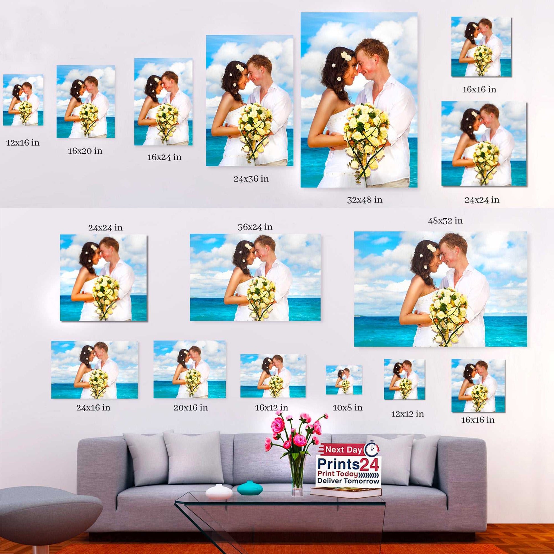 Last Minute Gifts | FREE 1-2 Business Days Express Shipping | Your Photo on Canvas | Personalized Canvas Wall Art | Custom Canvas Print - FromPicToArt