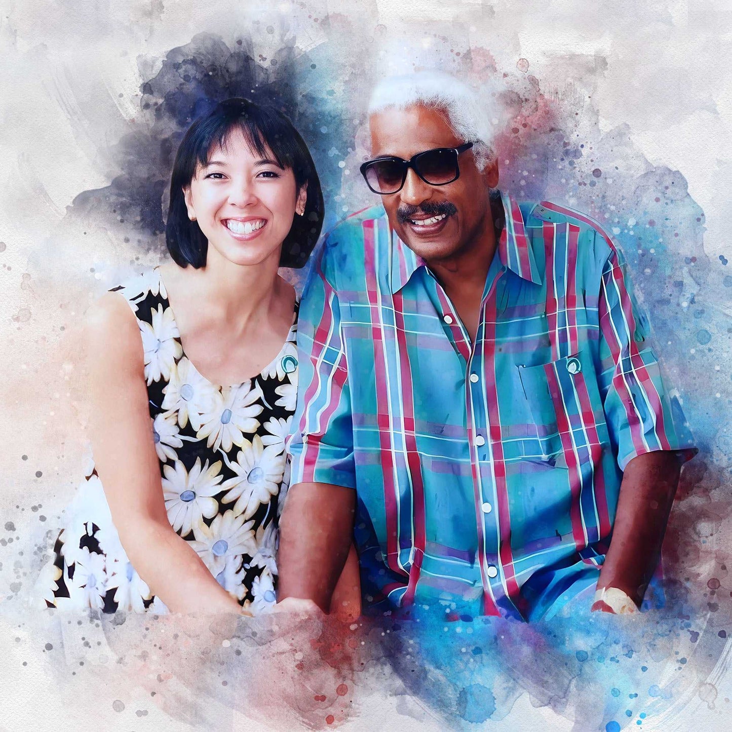 Love Paintings | Couple Love Art | Paintings of Couples | Romantic Gifts | Anniversary Gift | Valentines Gift | Couple Christmas Gift - FromPicToArt