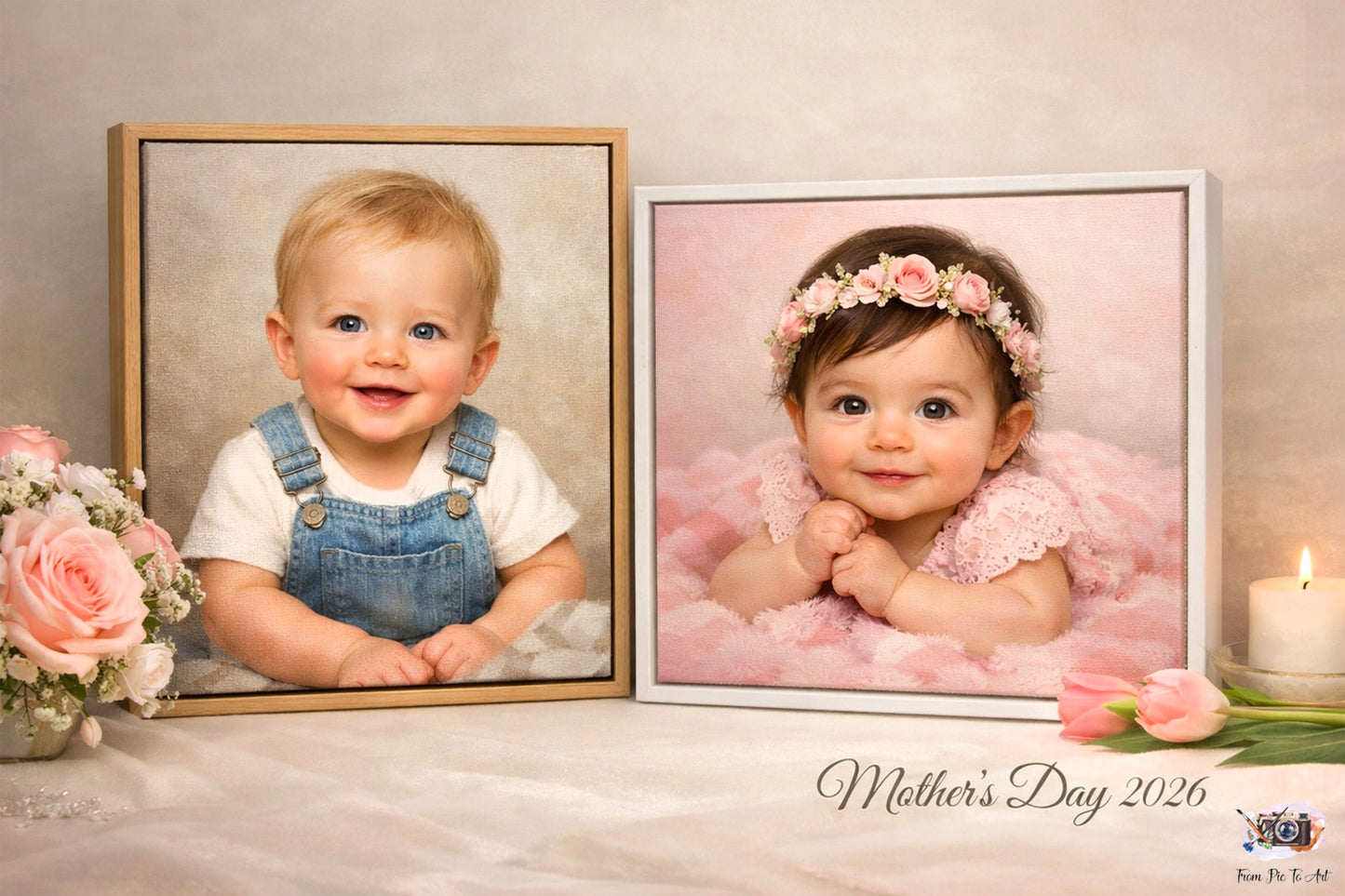 Best Mother's Day Gifts | Painted Portrait from Photo