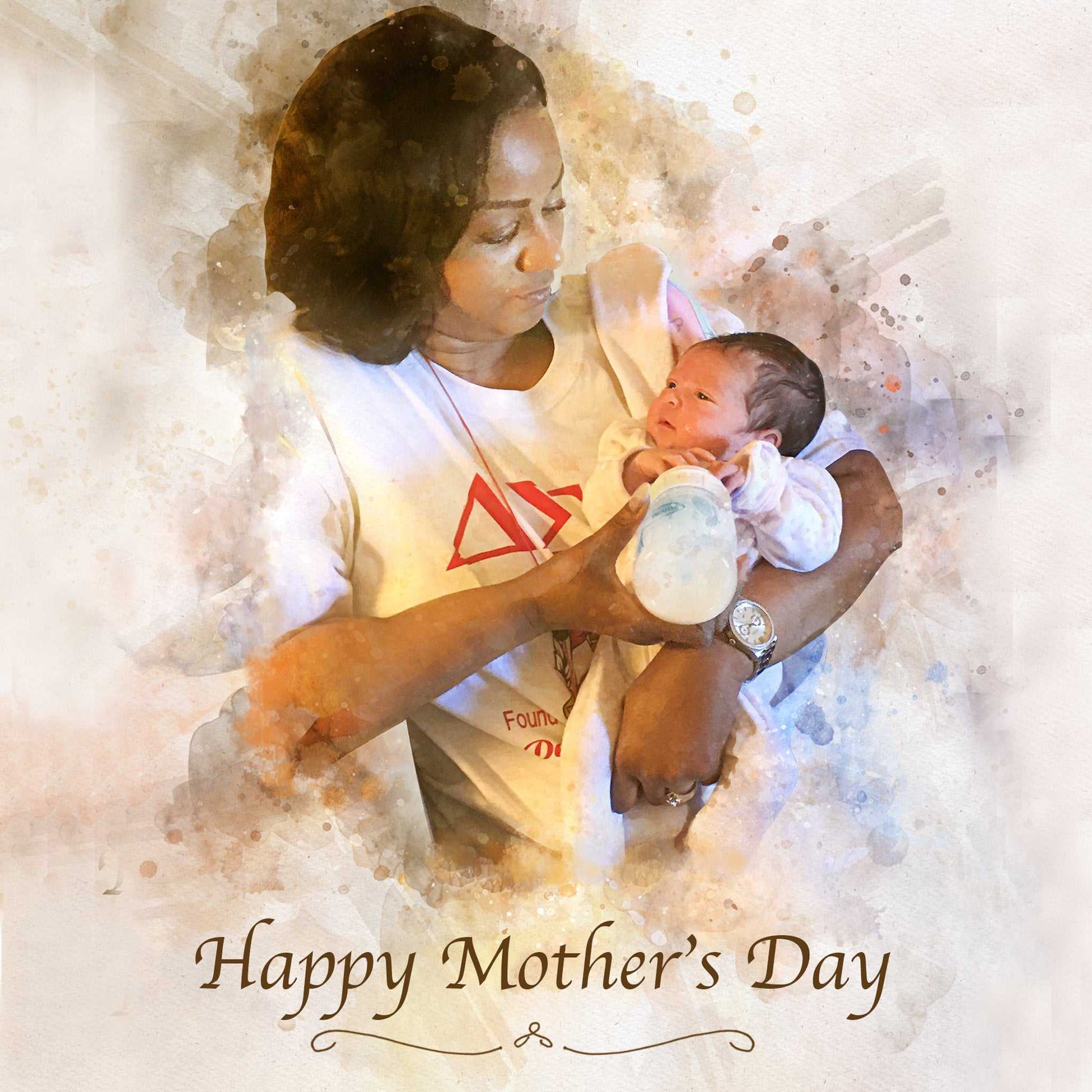 Mothers Day Last Minute Gift | Custom Canvas Portrait | 2-3 Business Days EXPRESS Delivery | Unique Personalized Gift Ideas - FromPicToArt