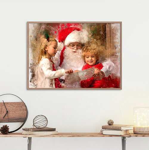 New Grandma Gifts 💝 Custom Baby Painting on Canvas 🎁 Now On Sale - FromPicToArt