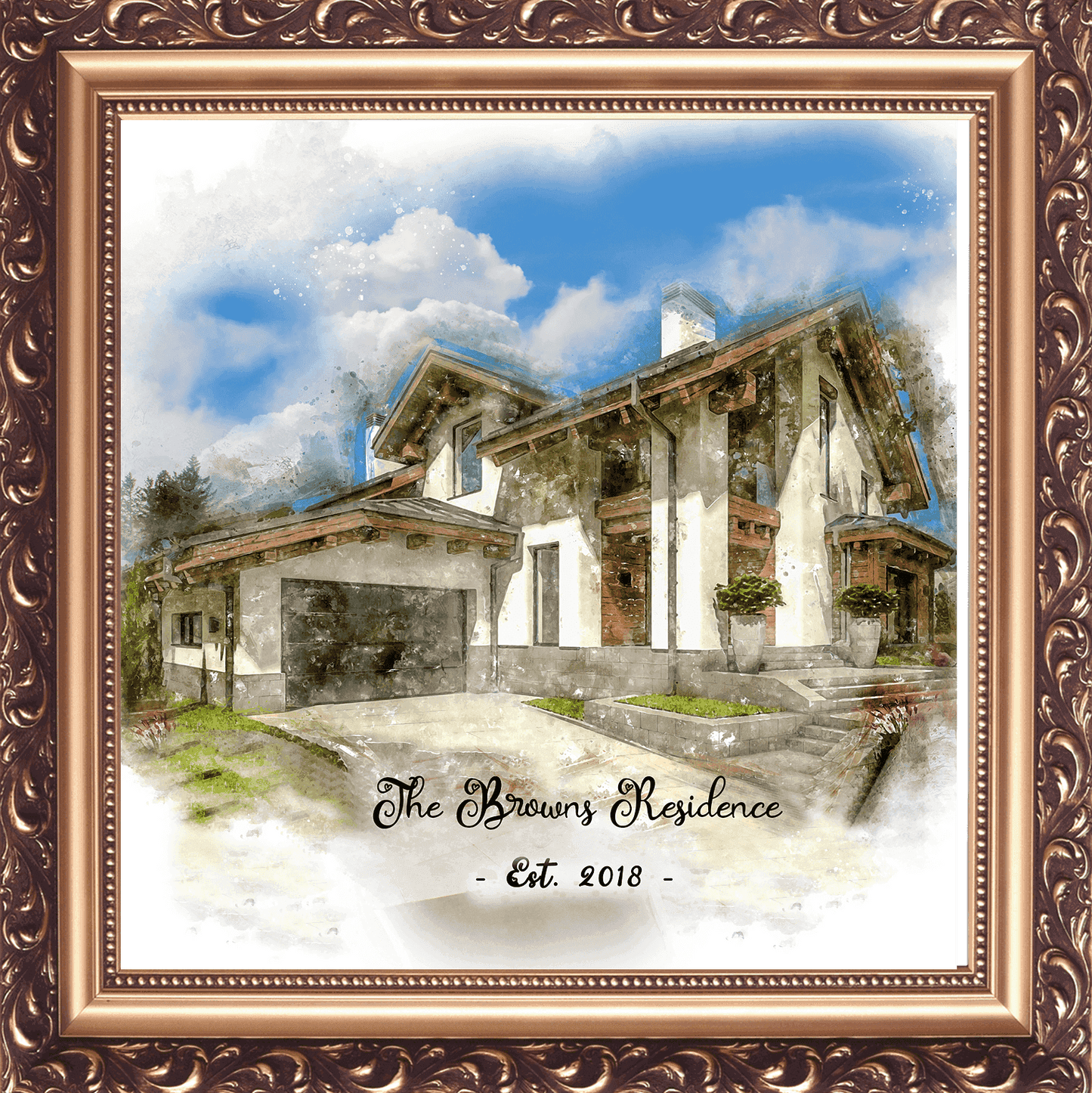Order Your Custom House Painting in 5 Minutes. Follow the EASY Steps below - FromPicToArt