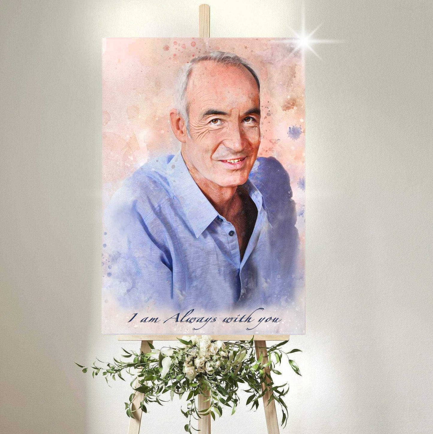 🌈Painting of lost Loved Ones 💙 Gift for Someone who Lost a Loved One | Sympathy Gift | Memorial Gifts - FromPicToArt