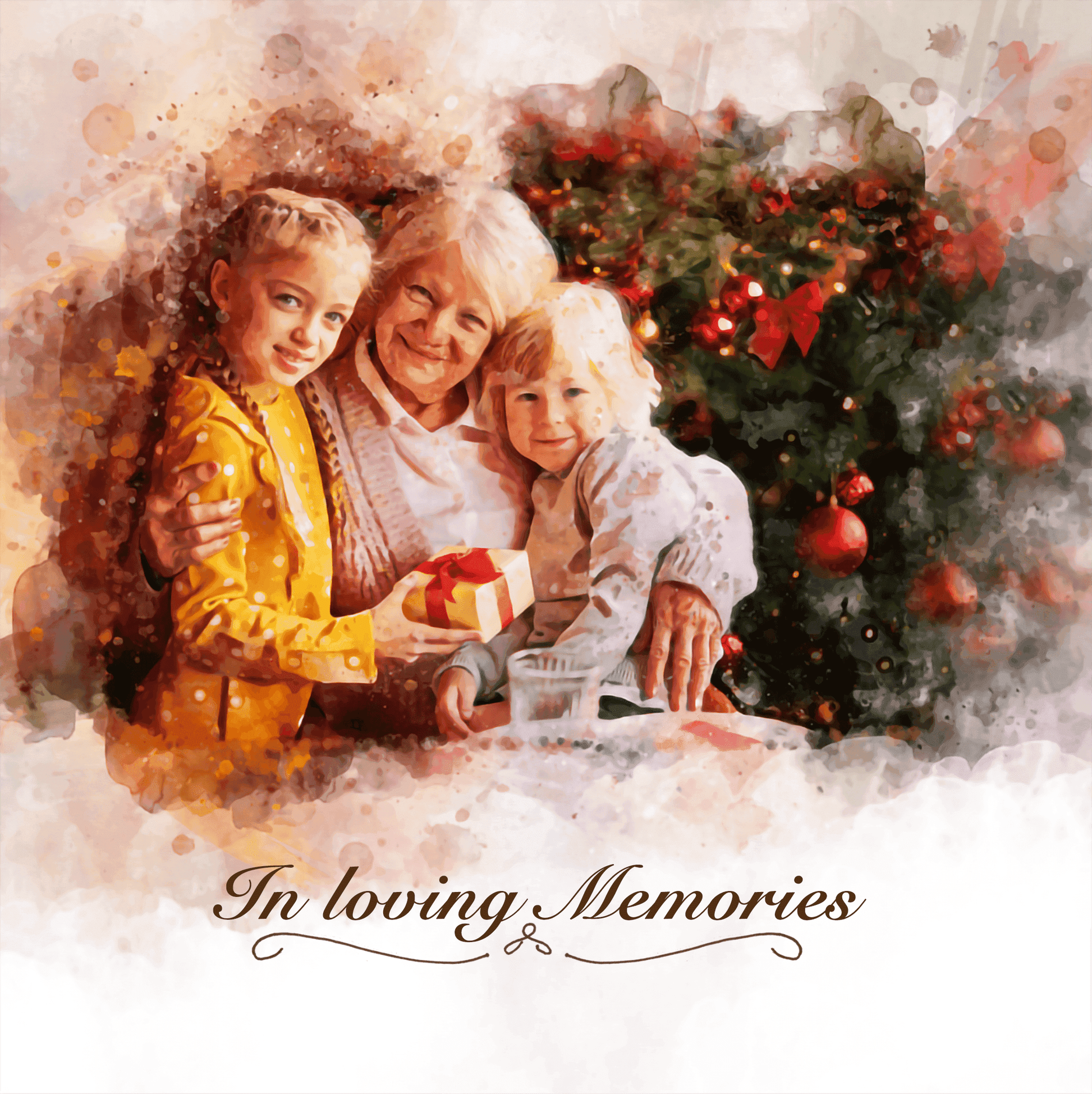 Painting of passed Loved Ones, Painting of Deceased Loved one - FromPicToArt