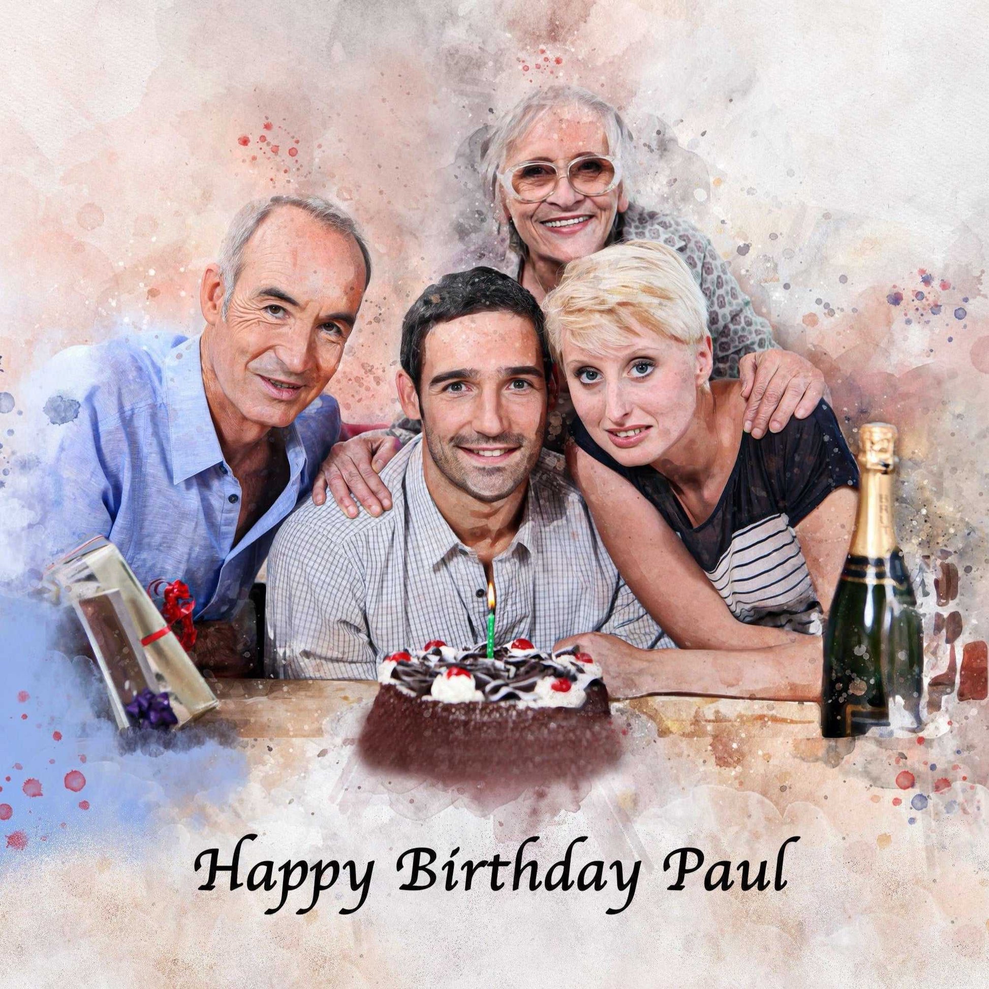 Personalized Birthday Gift | Custom Painting from Photo - FromPicToArt