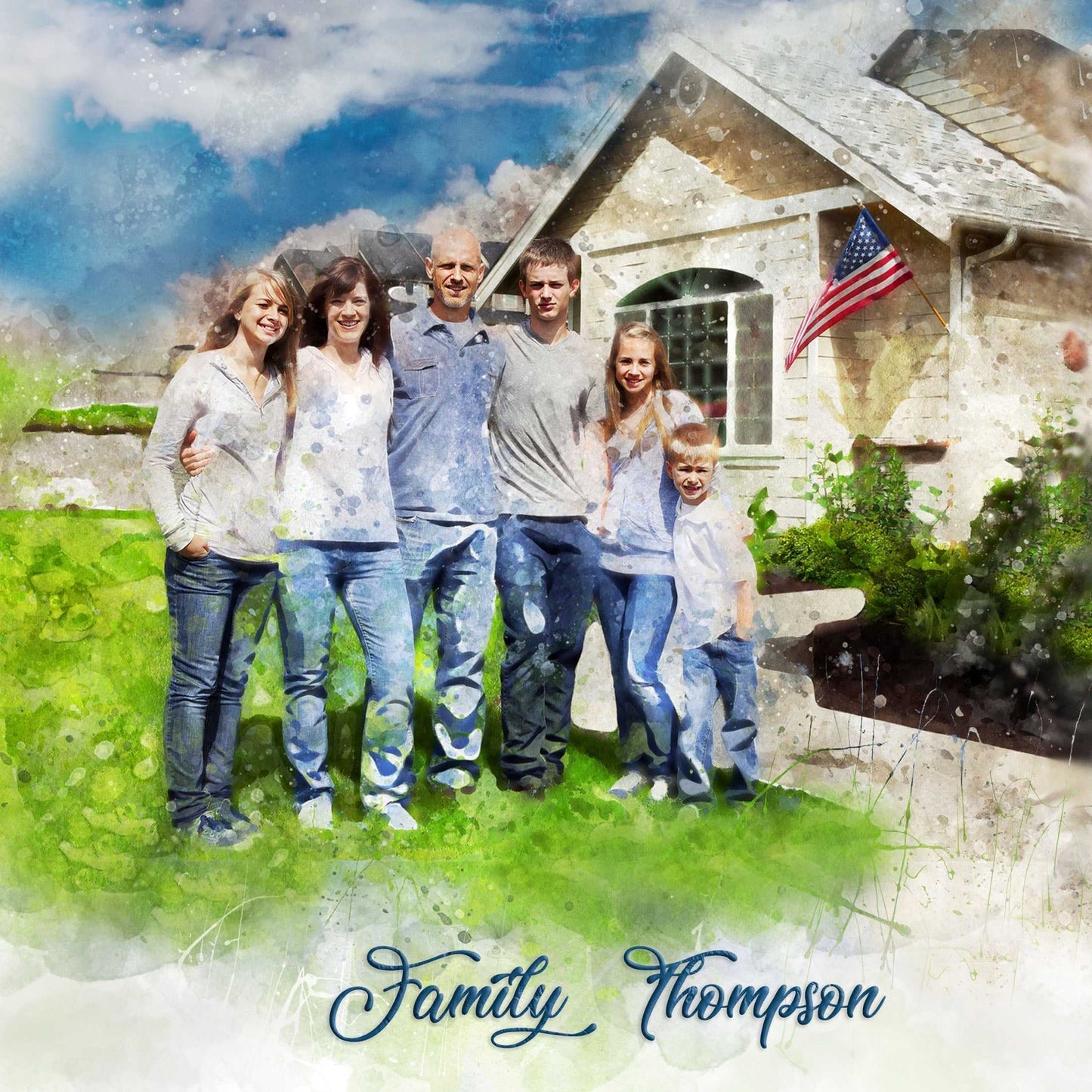 Personalized Birthday Gift | Custom Painting from Photo - FromPicToArt