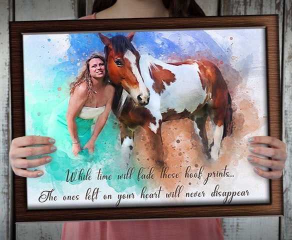 Personalized Gifts for Horse Owners | Custom Horse Portraits on Canvas - FromPicToArt