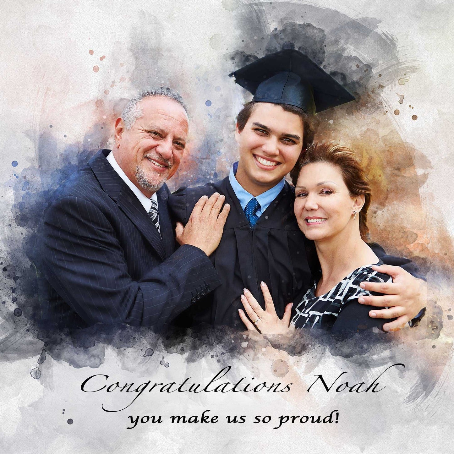 Personalized Graduation Gift| Custom Portrait From Photo | Unique Graduation Gifts - FromPicToArt