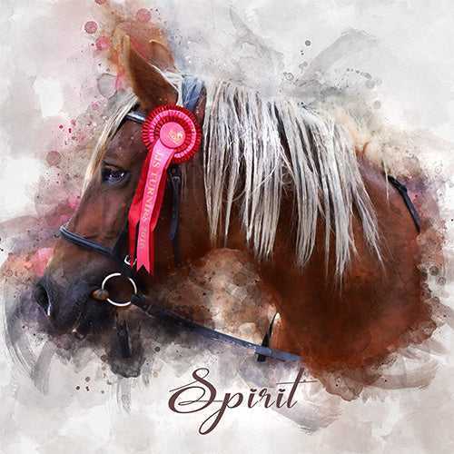 Personalized Horse Gift for Women | Custom Horse Paintings on Canvas - FromPicToArt