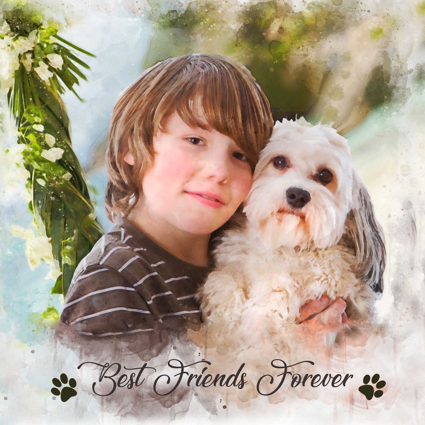 Personalized Pet Painting πΆπΎπ Custom Dog and Cat Portraits from Photo - FromPicToArt