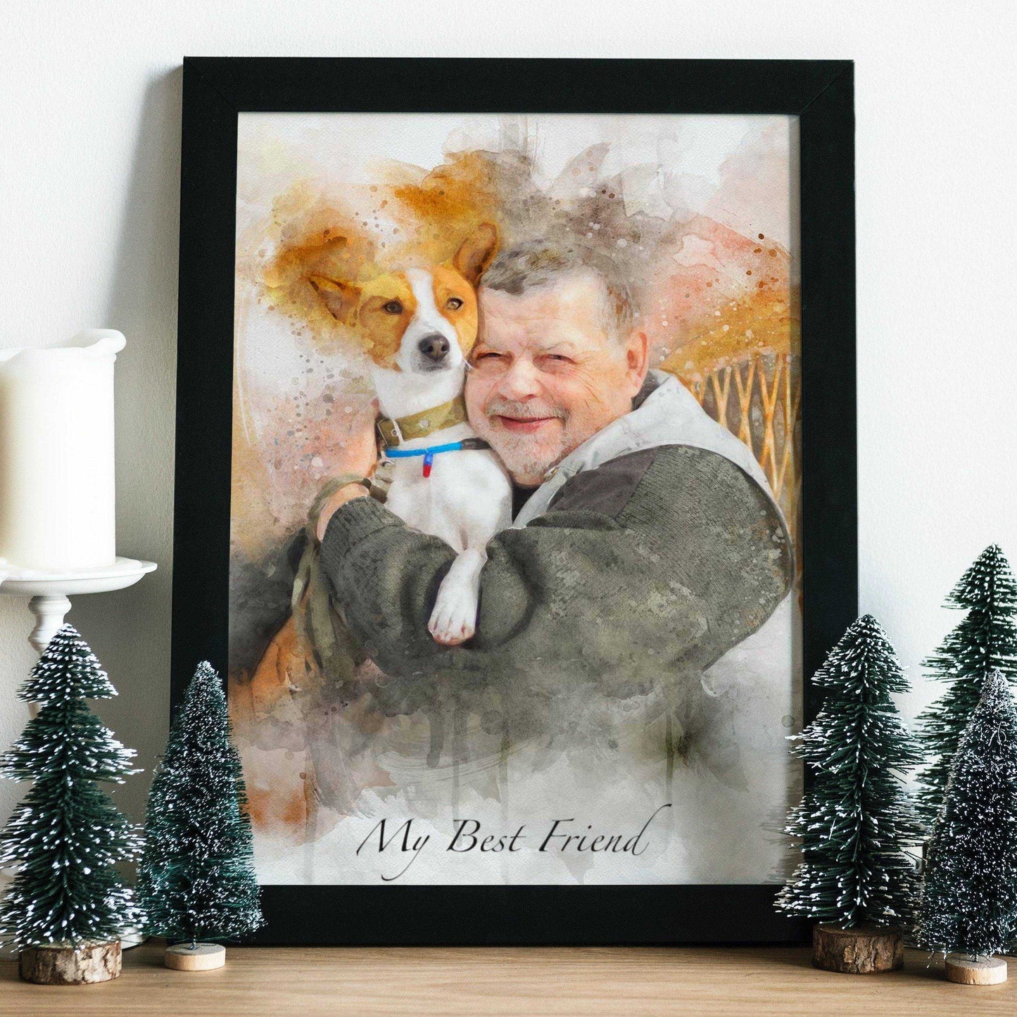 Personalized Pet Painting πΆπΎπ Custom Dog and Cat Portraits from Photo - FromPicToArt
