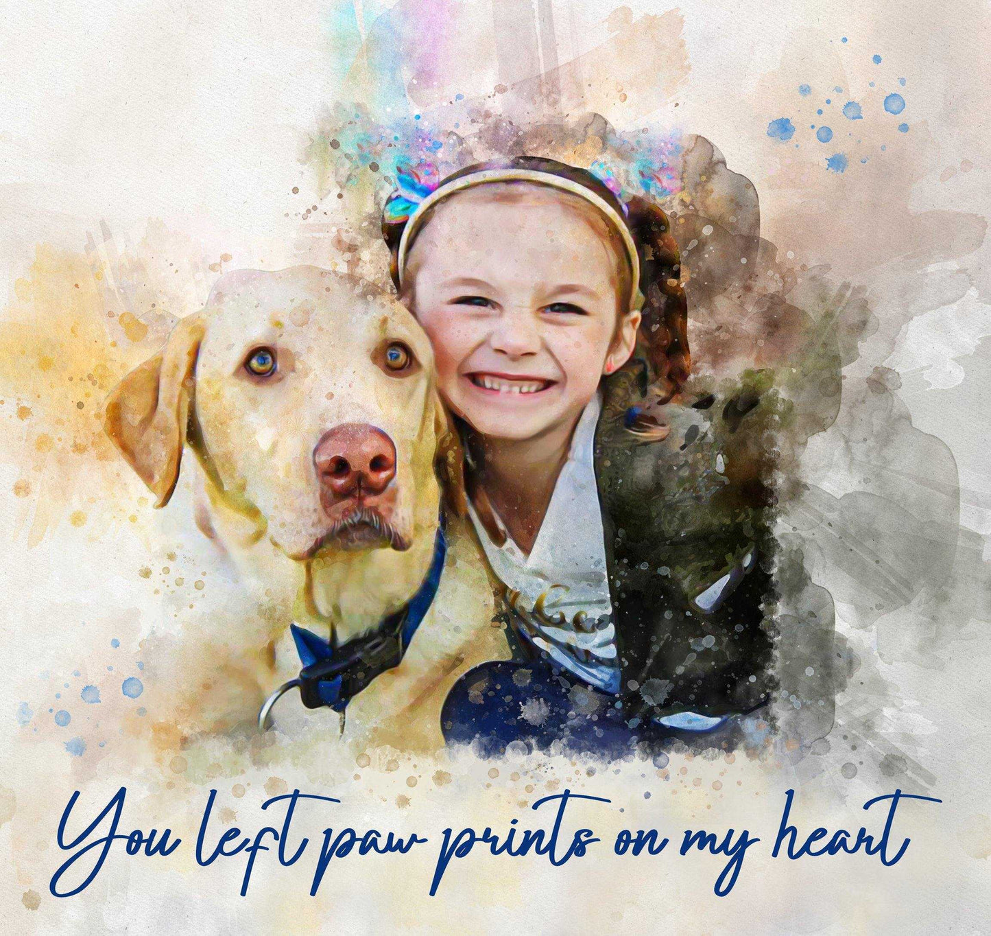 Pet Painting, Custom Pet Painting from Photo, Pet Paintings on Canvas - FromPicToArt