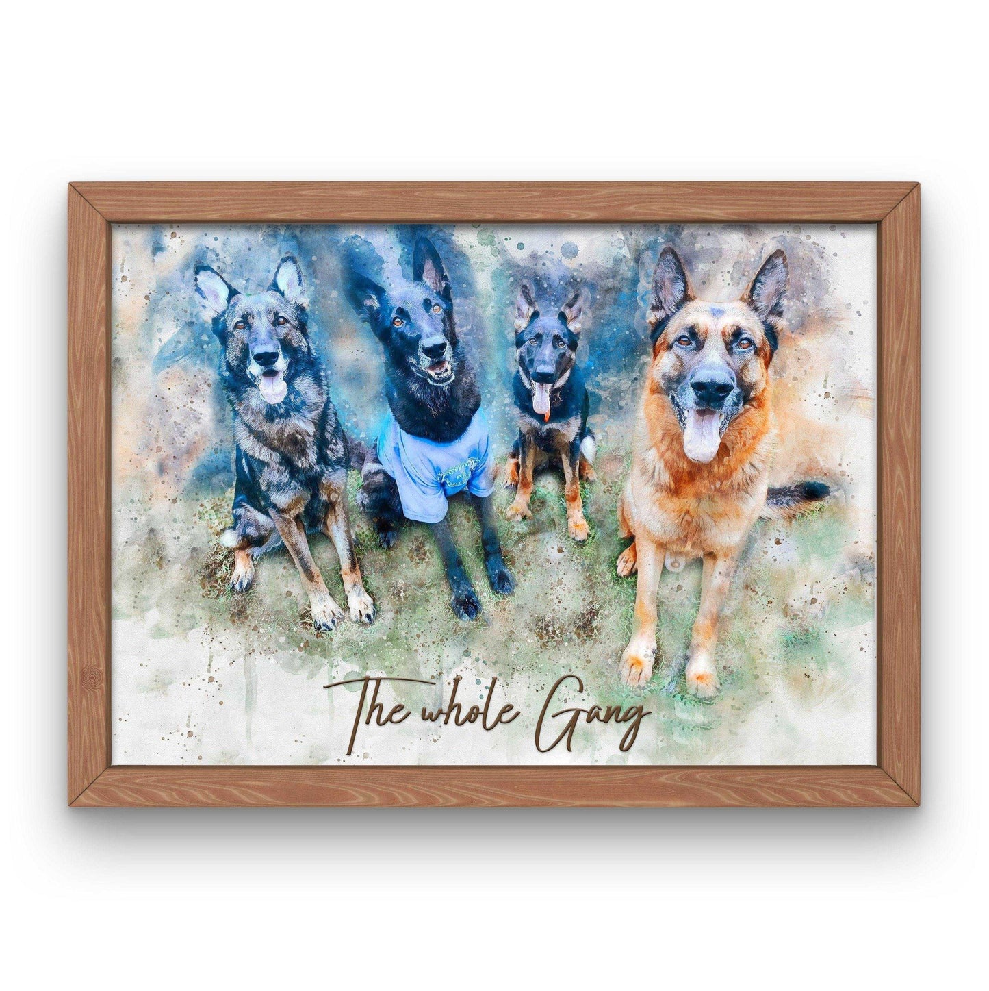 Pet Painting, Custom Pet Painting from Photo, Pet Paintings on Canvas - FromPicToArt