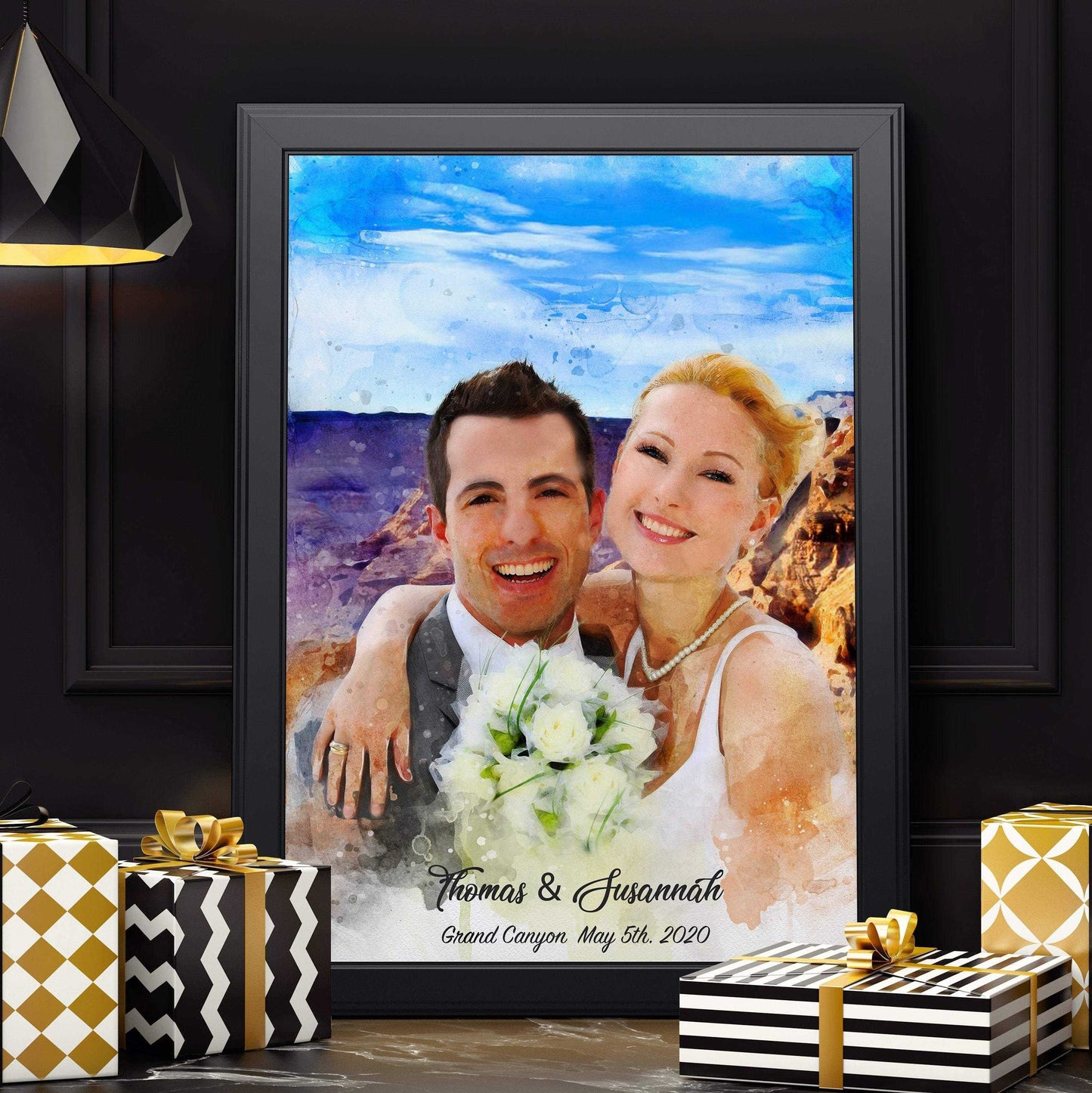 Picture to Painting, Custom Painting, Family Portrait Painting from Photo - FromPicToArt