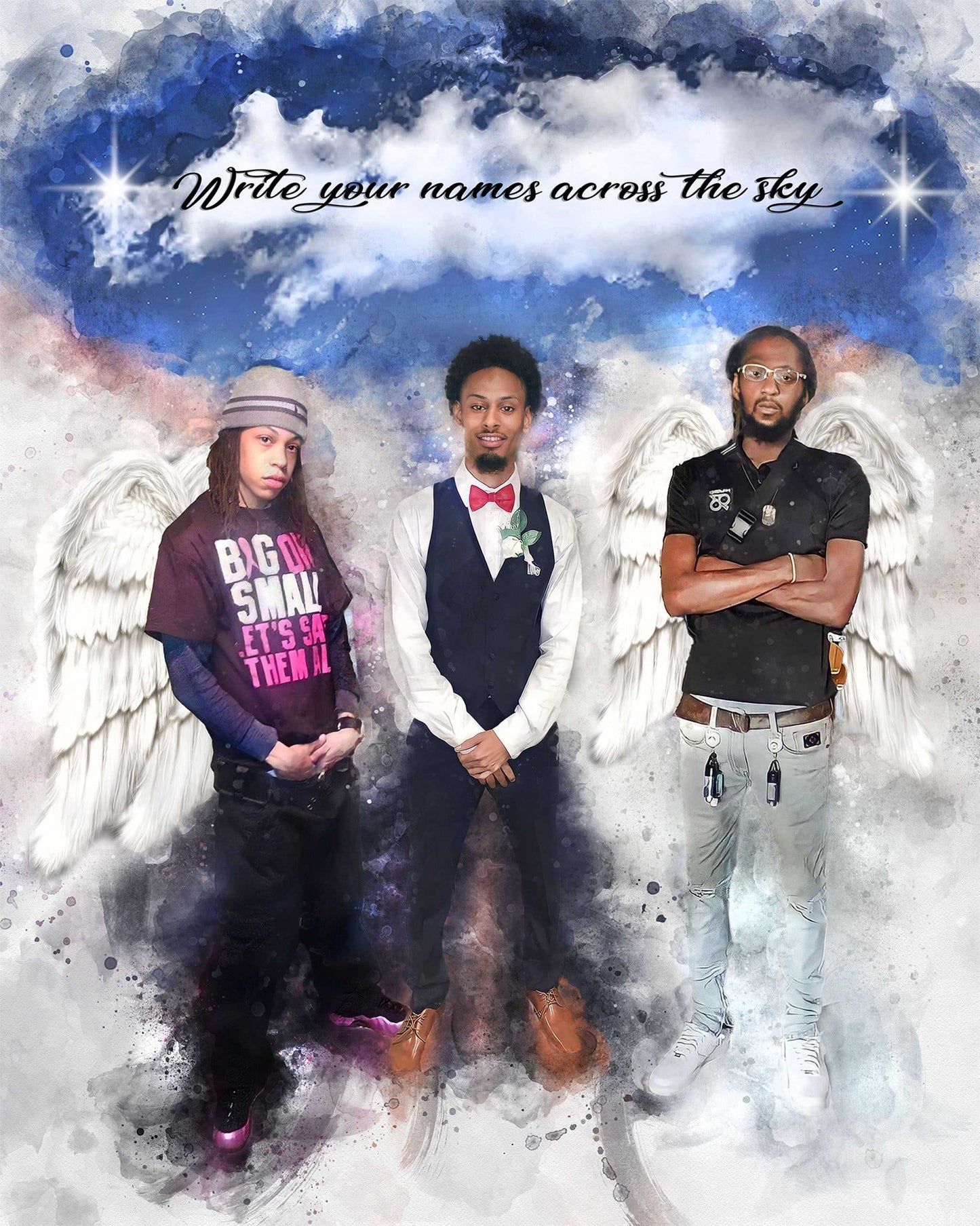 🌈 Sympathy Gift | Memorial Gifts | Personalized Memory Painting | Memorable Gifts for Someone who passed Away - FromPicToArt