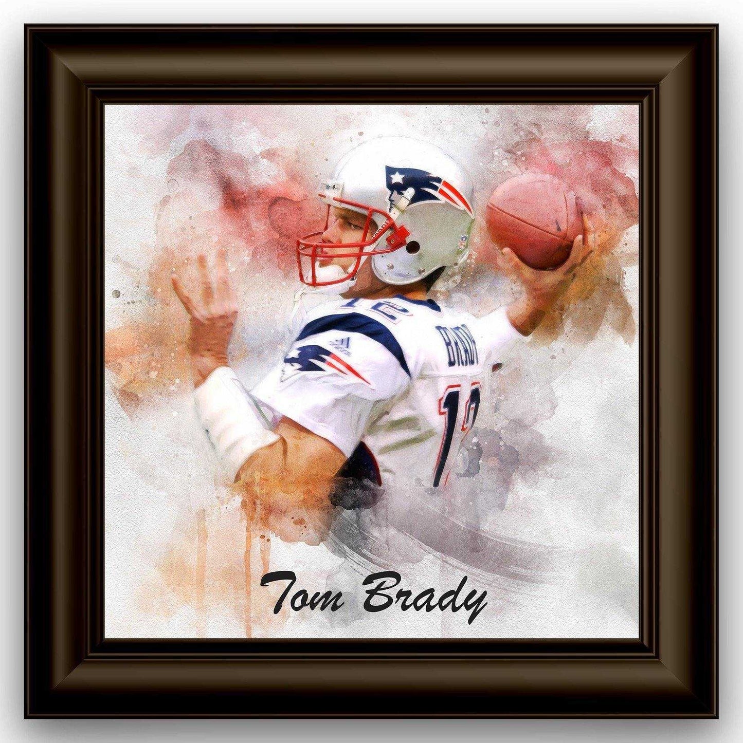 Tom Brady Poster/Canvas, Football Painting, Man Cave Decor, Man Cave Gift, Tampa Bay Buccaneers, Tom Brady the GOAT - FromPicToArt