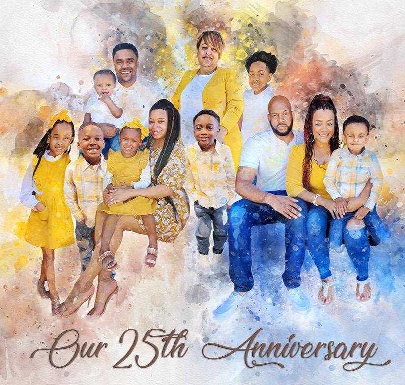 Turn Wedding Photo into Painting ๐ฅ ๐๏ธ Custom Portrait from Photo๐จ๐๏ธ - FromPicToArt