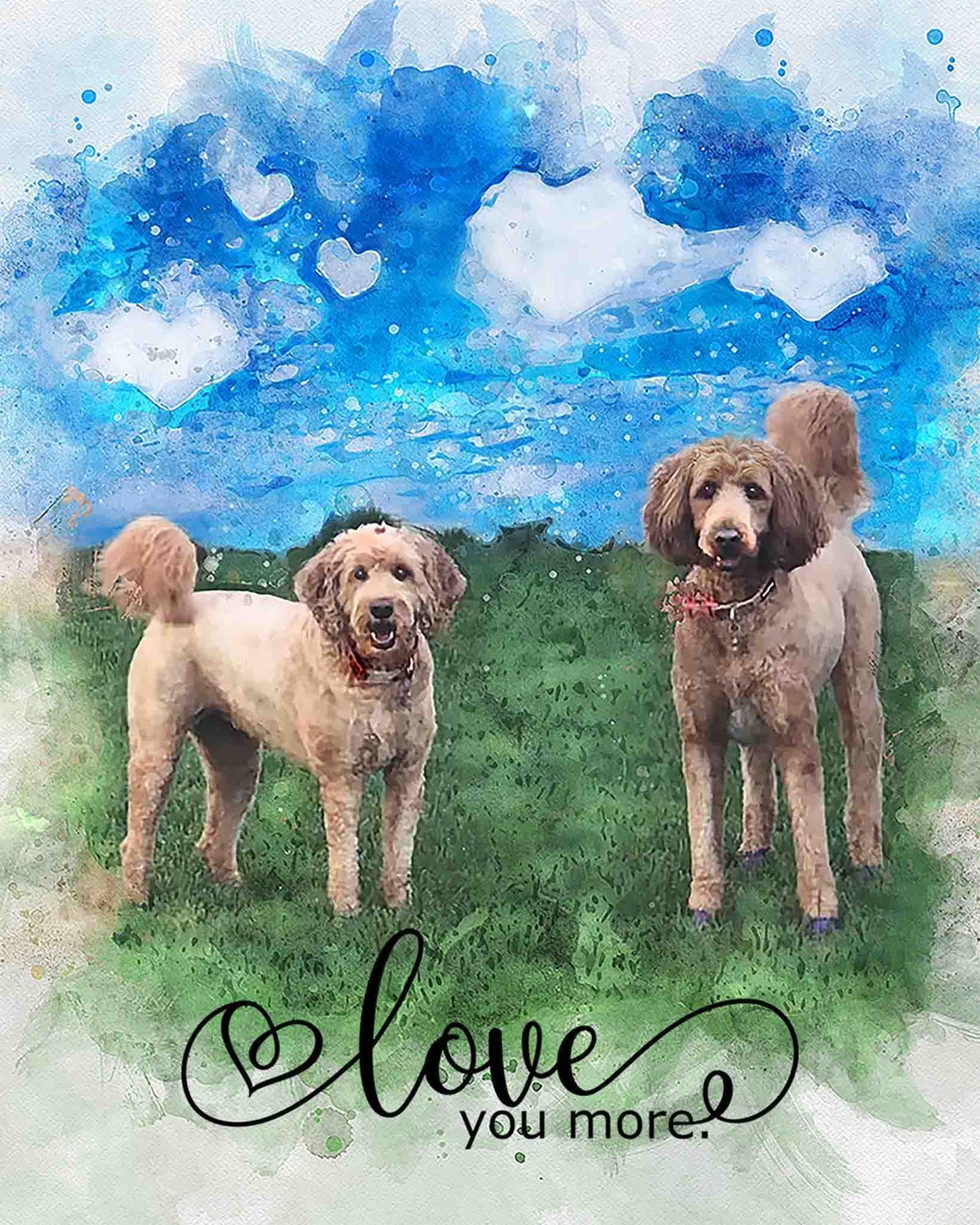 Unique Pet Canvas | Custom Pet Paintings on Canvas | Personalized Pet Portraits - FromPicToArt
