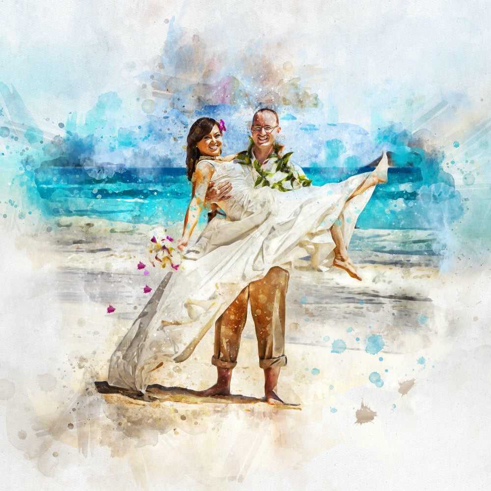 Unique Wedding Gifts for Couples | Custom Portrait Paintings | Pictures to Paint - FromPicToArt