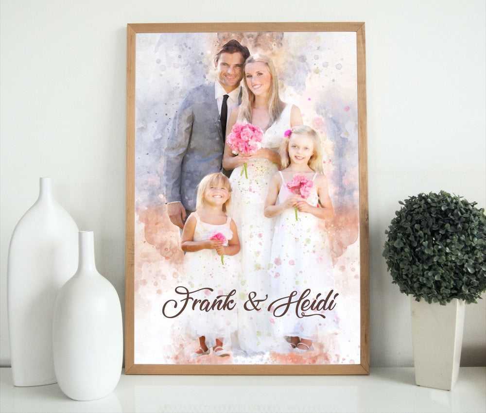 Unique Wedding Gifts for Couples | Custom Portrait Paintings | Pictures to Paint - FromPicToArt