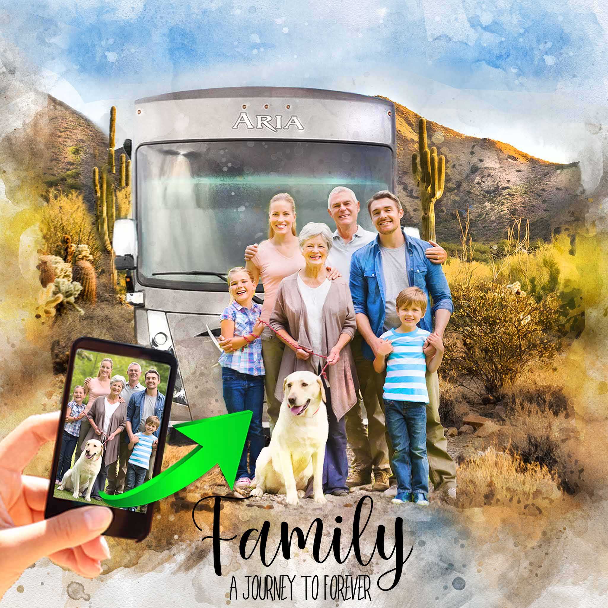 Camper Decor🏕️ Unique Custom RV Portraits 🎨