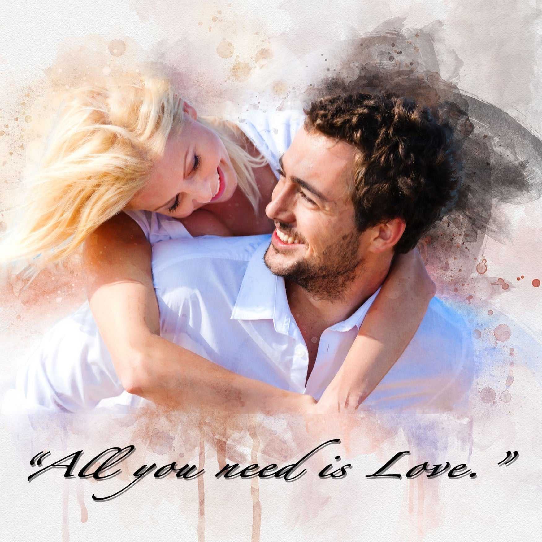 10 Year Anniversary Gift | Custom Painting from Photo for your Loved one - FromPicToArt