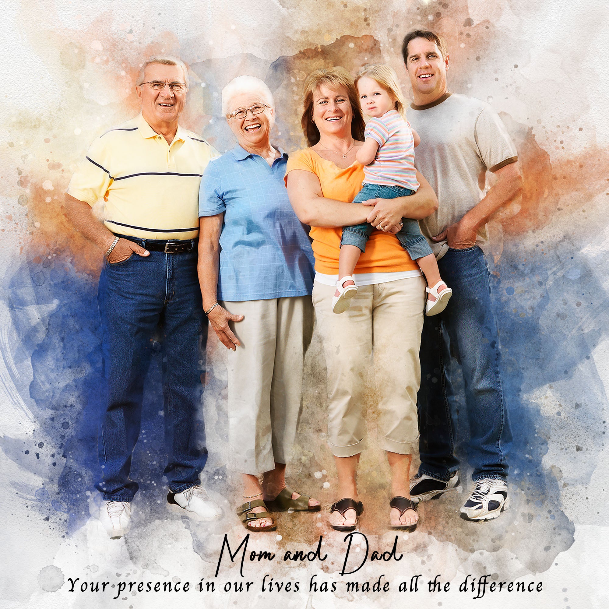 Picture with Deceased Loved One, Incorporating a Lost Loved One in Pictures, Add Deceased Loved One To Photo - FromPicToArt