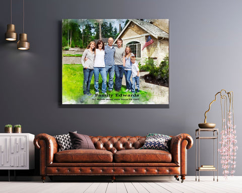Gift from Real Estate Agent | Realtor Closing Gifts Idea | Custom House Portraits - FromPicToArt