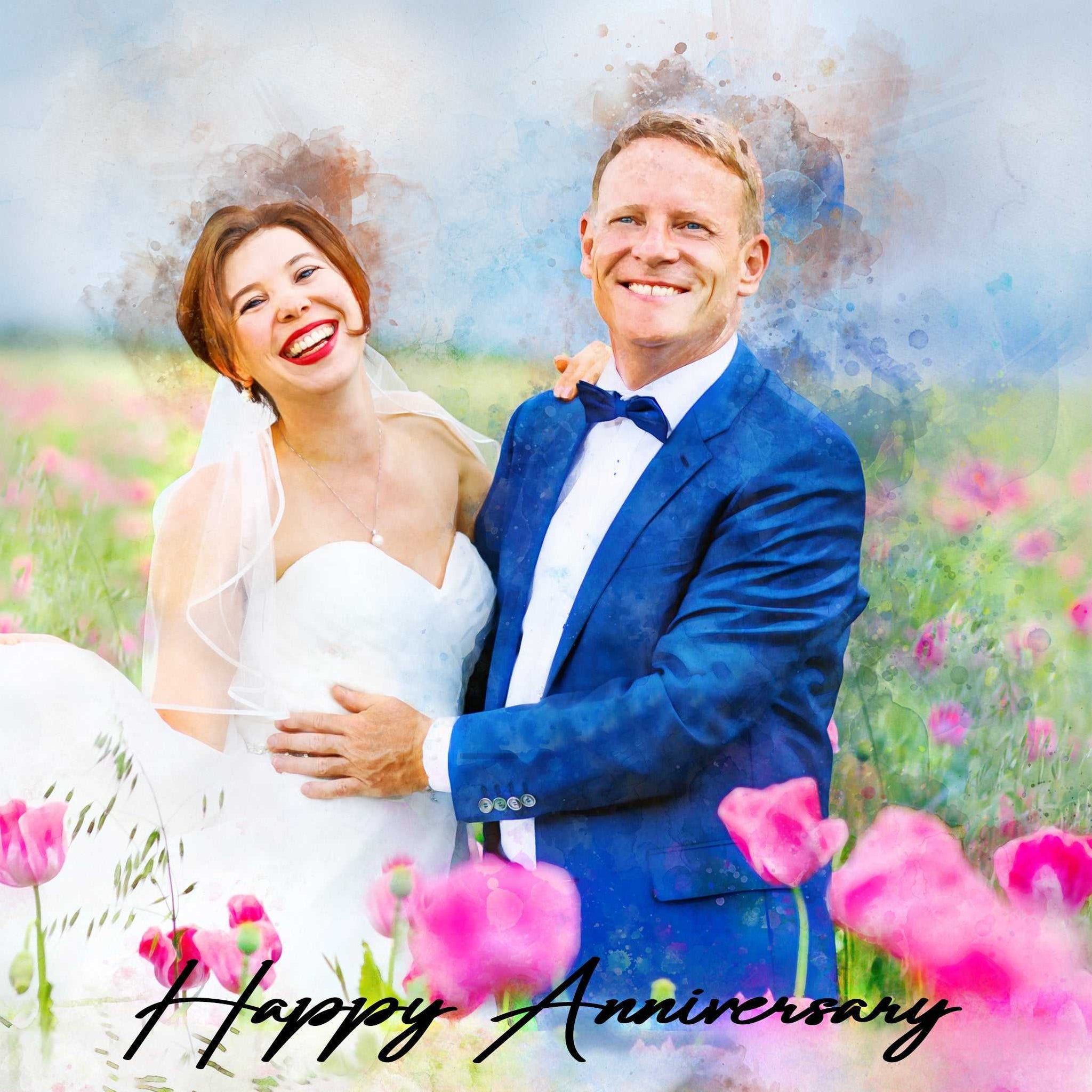 40th Anniversary Gift | Custom Painting for your Loved One - FromPicToArt