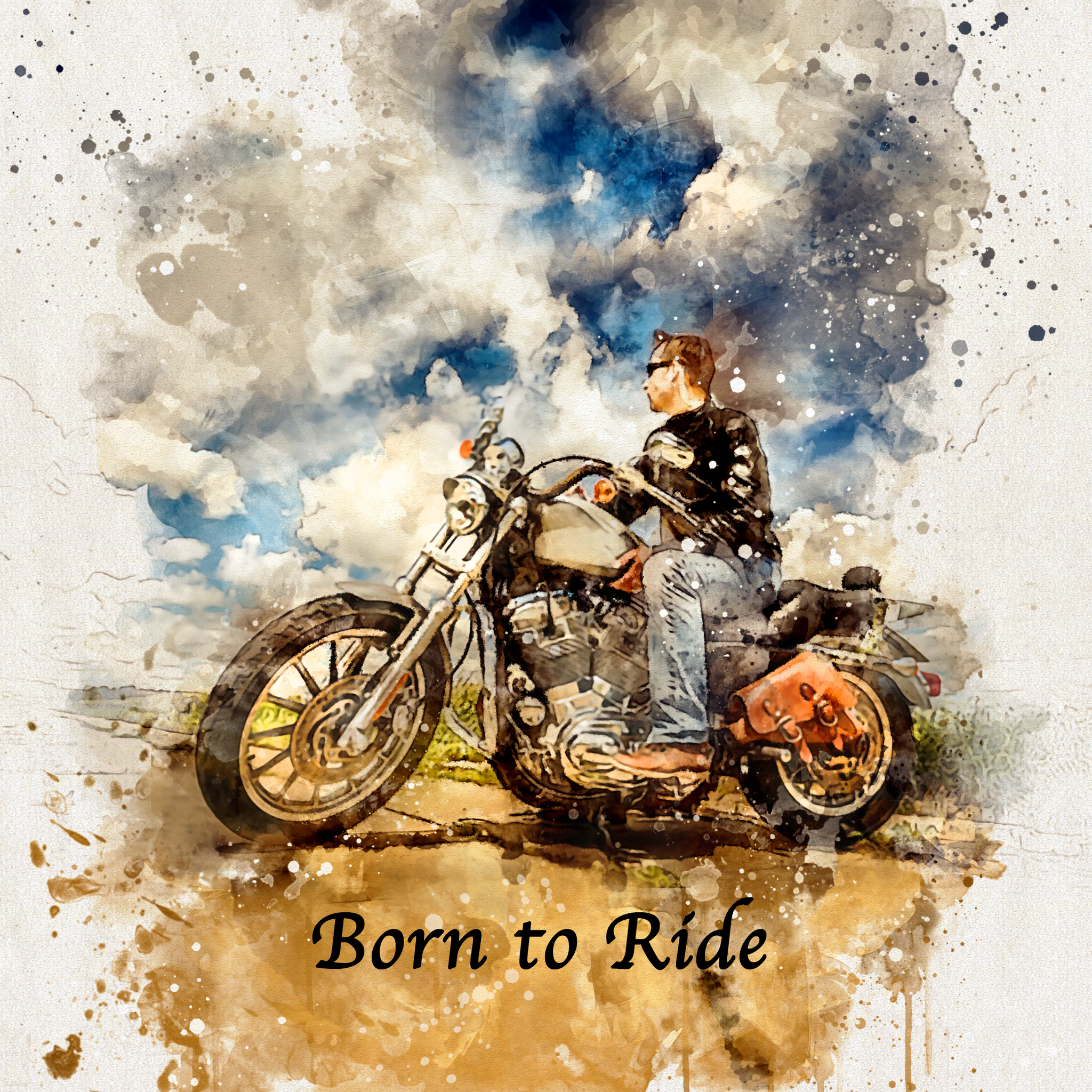 Personalized Gifts for Bikers | Custom Gifts for Motorcycle Lovers | Harley Davidson Riders - FromPicToArt