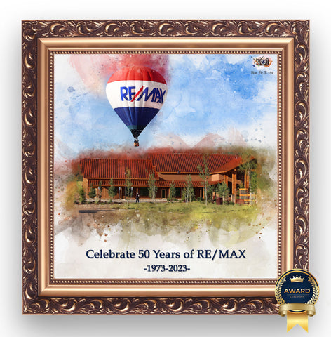 Gift for New Homeowners |  Realtor Closing Gifts | Home Warming Gift Ideas | Custom House Portraits | REMAX Real Estate Agents- FromPicToArt