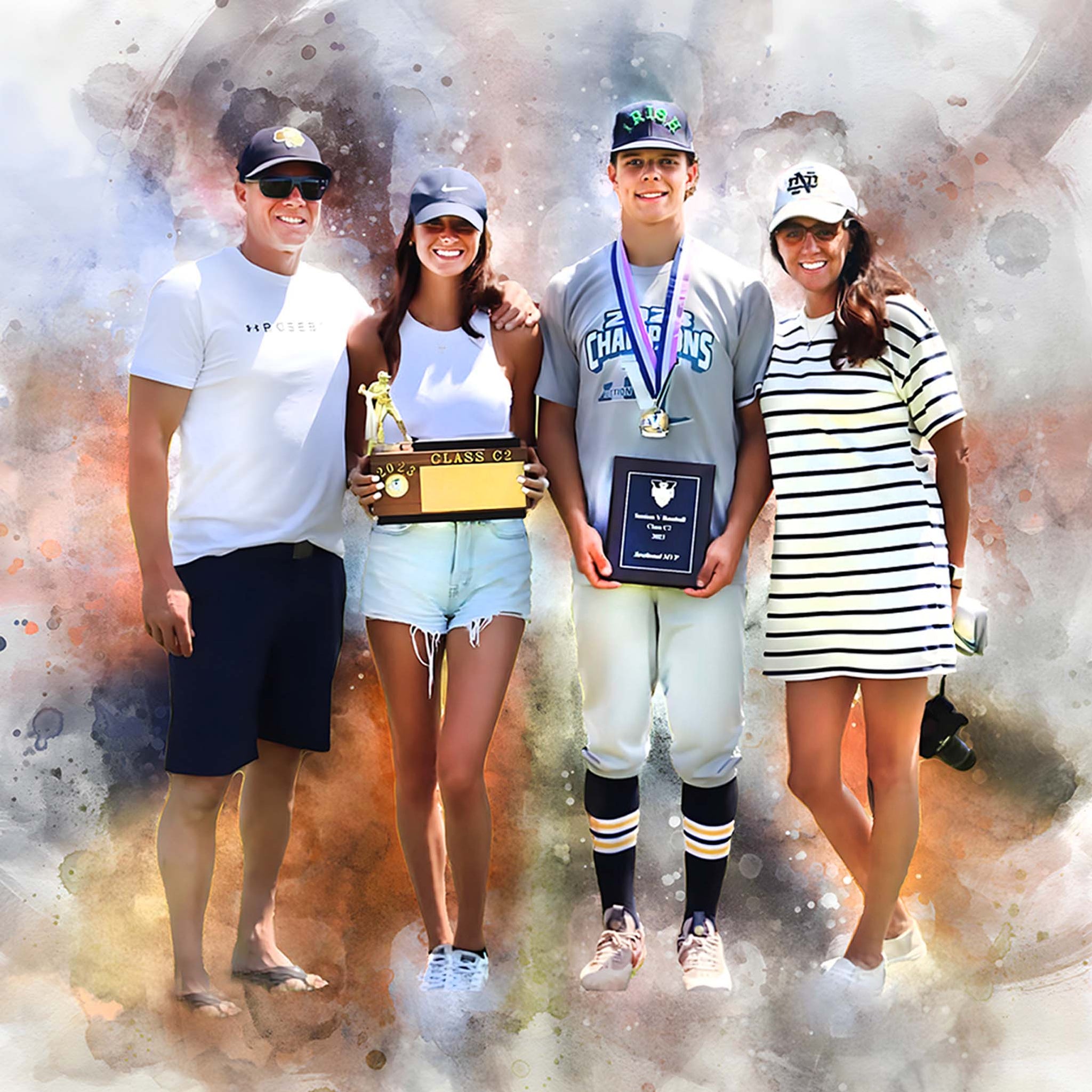 Coach gift ideas: Personalized Sport Poster Portrait, the perfect Coach Gift for Team Appreciation,- FromPicToArt