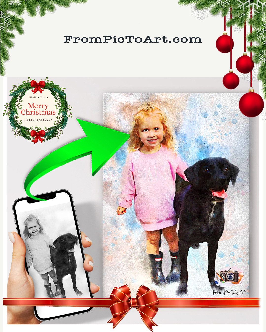 Pet Painting, Custom Pet Painting from Photo, Pet Paintings on Canvas