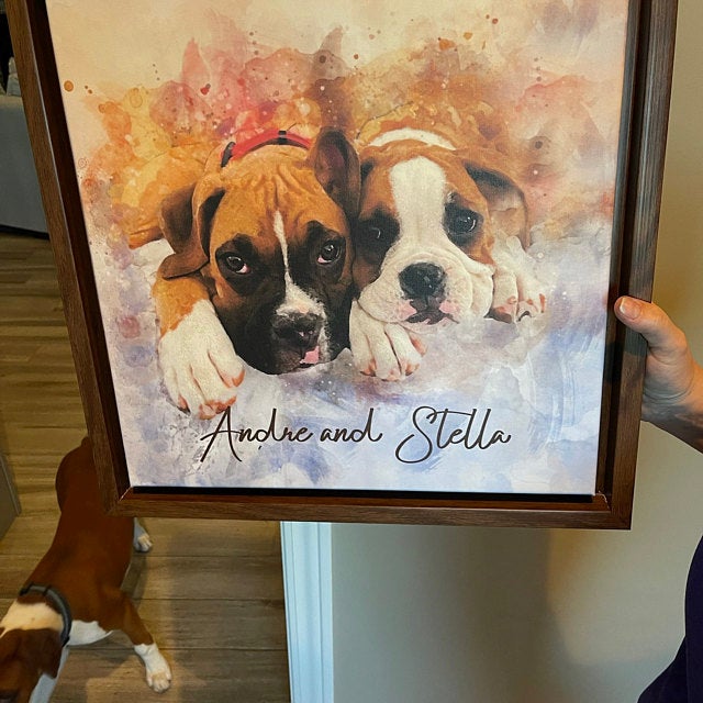 Pet Painting, Custom Pet Painting from Photo, Pet Paintings on Canvas