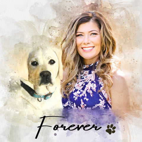 Custom Dog Remembrance Gifts, Personalized Dog Memorial Gift, Custom Dog Painting, FromPicToArt