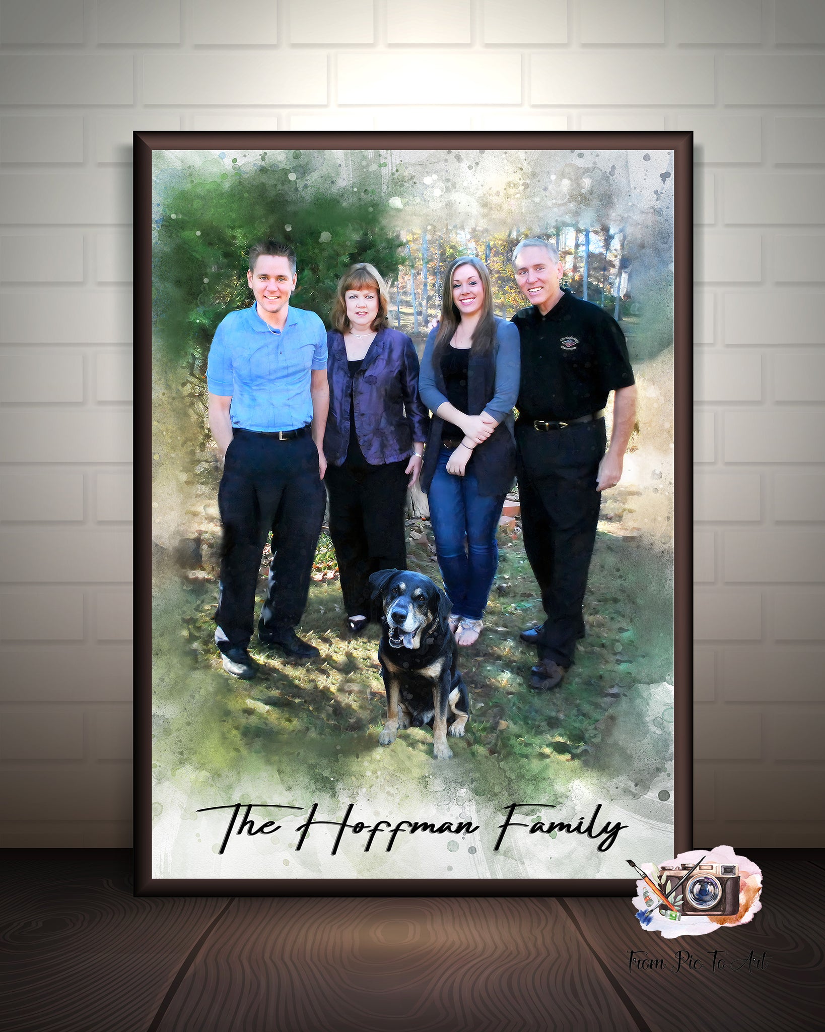 Custom Dog Remembrance Gifts, Personalized Dog Memorial Gift, Custom Dog Painting, FromPicToArt