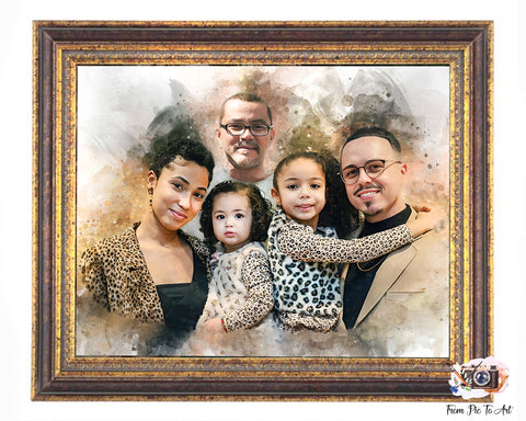 🌈Portrait of Deceased Loved one |  Personalized Painting from Photo