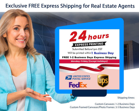 Gifts from Real Estate Agents | Realtor Closing Gifts ,    Exclusive FREE Express Shipping for Real Estate Agents-FromPicToArt