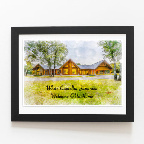 New House Gifts | New Home Gifts | Personalized Home Portrait From Photo |gifts from real estate agents | Realtor Closing gift Ideas