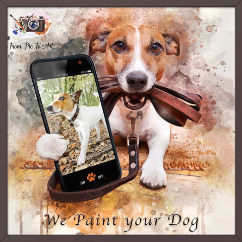 Custom Dog Remembrance Gifts, Personalized Dog Memorial Gift, Custom Dog Painting, FromPicToArt