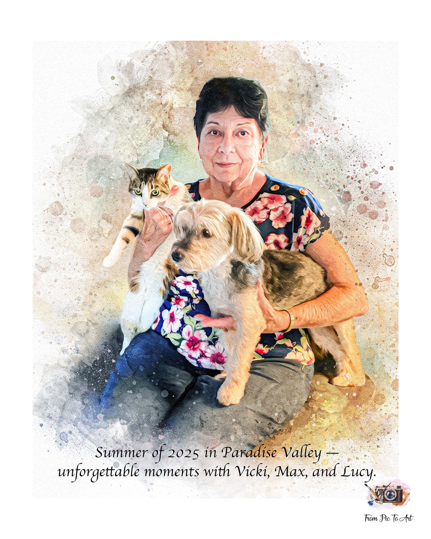 Pet Painting, Custom Pet Painting from Photo, Pet Paintings on Canvas