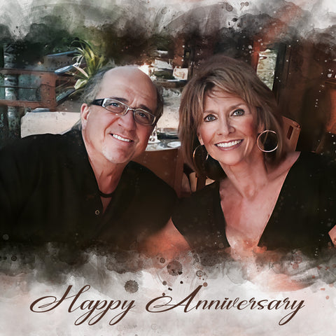 Portrait_showing_a_couple_in_love_hugging_each_other_celebrating_their_anniversary_in_a_nice_restaurant_great_Anniversary_Gift_by_FromPicToArt