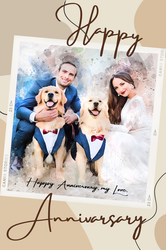 Romantic_anniversary_gift_created_from_a_wedding_photo_capturing_a_loving_couple_on_their_special_day._Perfect_for_celebrating_love_customized_by_FromPicToArt