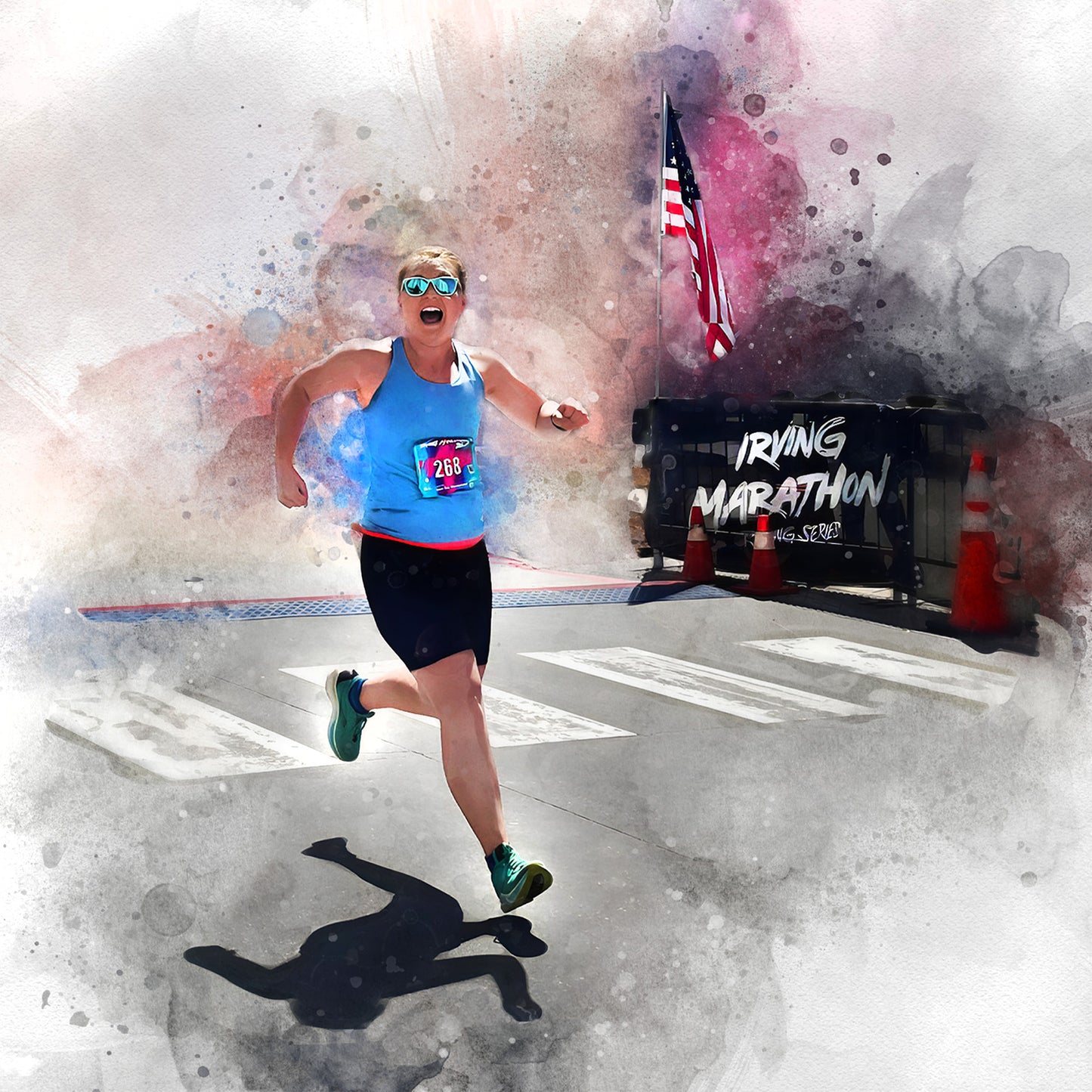 Custom Gifts for Athletes, Personalized Sports Gifts, Sport Prints Trainer Gifts, Marathon gift for runners, Coach apparitions ,- FromPicToArt