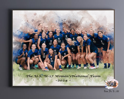 The_U.S._U17_Women_s_National_Team_-2024_-_soccer_women_Team_Portrait_Sport_Prints_FromPicToArt